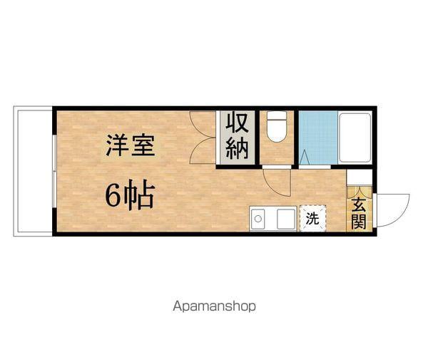 セントラルアパート(ワンルーム/1階)の間取り写真