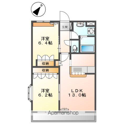 イル・プティット(2LDK/2階)の間取り写真