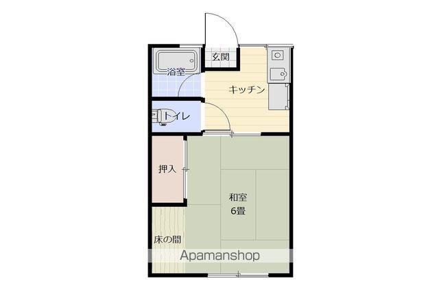 シティハイムコーポM Ⅱ(1K/2階)の間取り写真