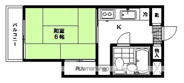 第五白鳥ビル(1K/3階)の間取り写真
