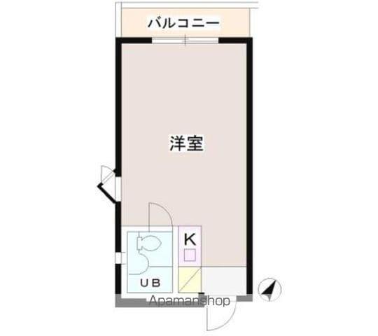 パーク・ノヴァ渋谷(ワンルーム/3階)の間取り写真