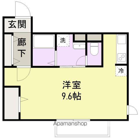 ゴールドレジーナⅢ(1K/1階)の間取り写真