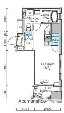 レジディア九段下2(ワンルーム/2階)の間取り写真