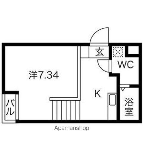 ピアチェーレ新栄(1K/2階)の間取り写真