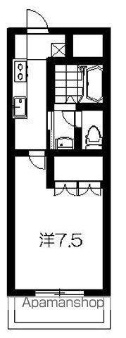 オレンジハウス・T(1K/2階)の間取り写真