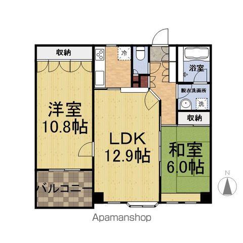 開発ガーデンスクウェア(2LDK/3階)の間取り写真