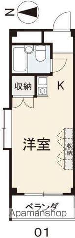 クリキマンション宮脇(ワンルーム/1階)の間取り写真