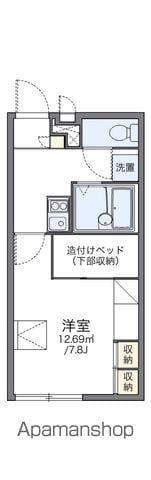 レオパレストリノステュディオ(1K/2階)の間取り写真
