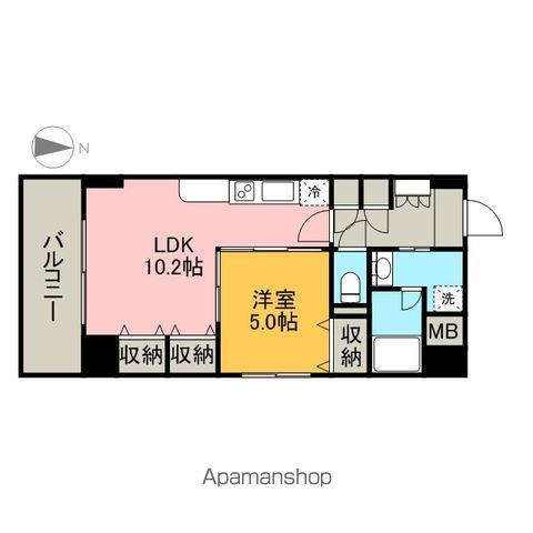 プレステージ新栄(1LDK/4階)の間取り写真