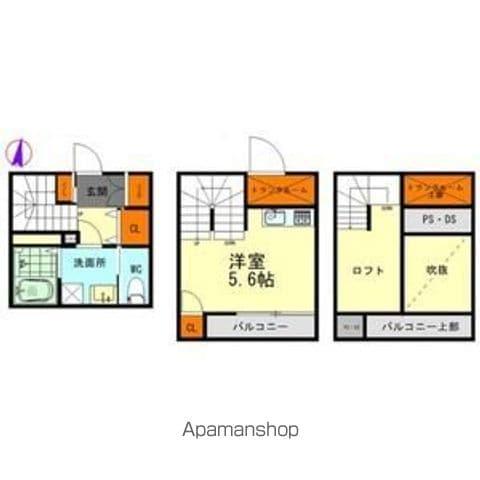 プレミア清水(ワンルーム/1階)の間取り写真