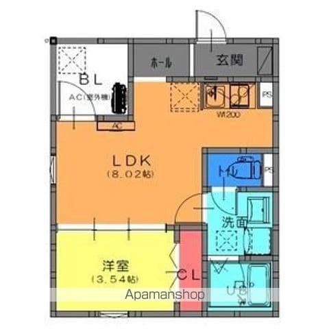 FSTYLE西取石2号館(1LDK/3階)の間取り写真