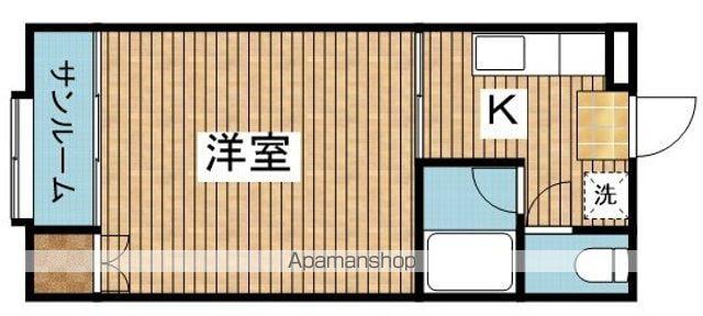 オータムポエム(1K/1階)の間取り写真