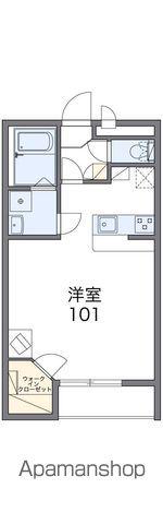 レオパレスルヴェーデュソレーユ(1K/1階)の間取り写真