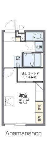 レオパレスグリーンハイム(1K/2階)の間取り写真