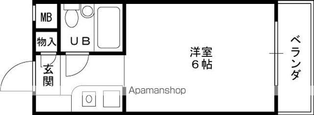 NEOダイキョー北昭和1(1K/4階)の間取り写真