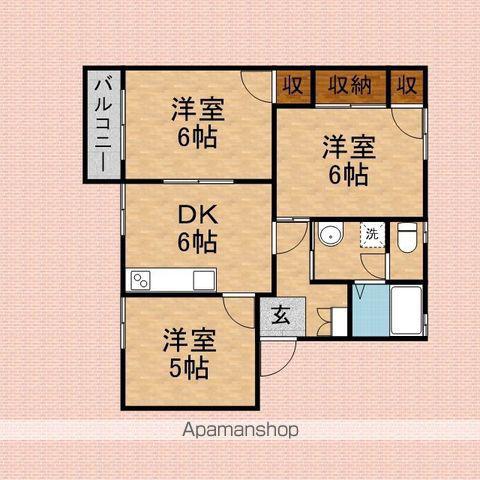 ヴィラロイヤル上福岡(3DK/1階)の間取り写真
