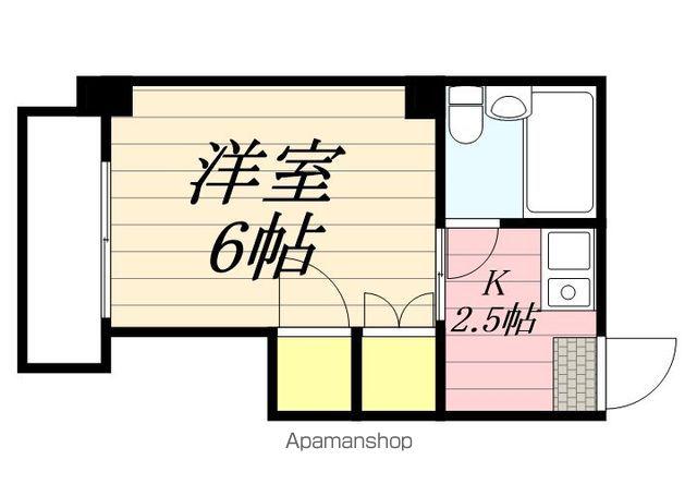 エレガンス高宮(1K/5階)の間取り写真