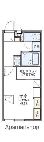 レオパレス陽陽(1K/1階)の間取り写真