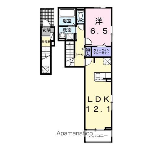 イーケートラスト(1LDK/2階)の間取り写真