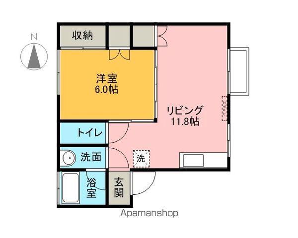 プチメゾン鳥海(1LDK/1階)の間取り写真