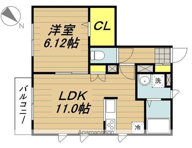 カーサ・セレッソ(1LDK/1階)の間取り写真