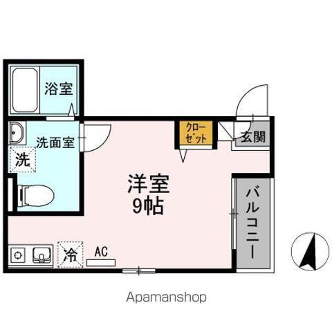 ディアコート豊島ヶ岡(ワンルーム/2階)の間取り写真