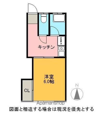 コーポライアン(1K/2階)の間取り写真