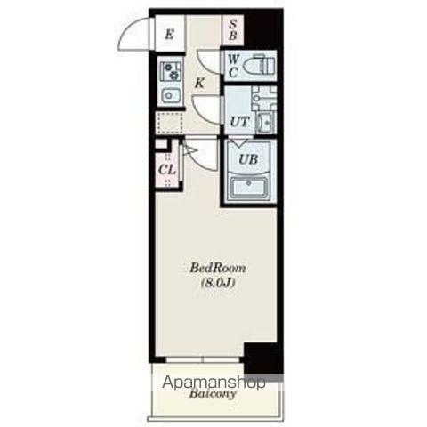 S-RESIDENCE堺市駅前(1K/3階)の間取り写真