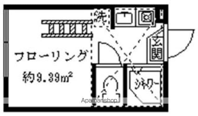 フェリスプリマ(ワンルーム/1階)の間取り写真