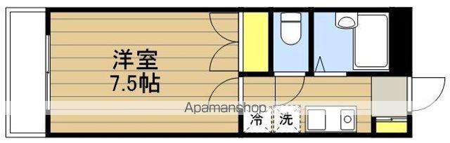 メゾン・トパーズ(1K/1階)の間取り写真