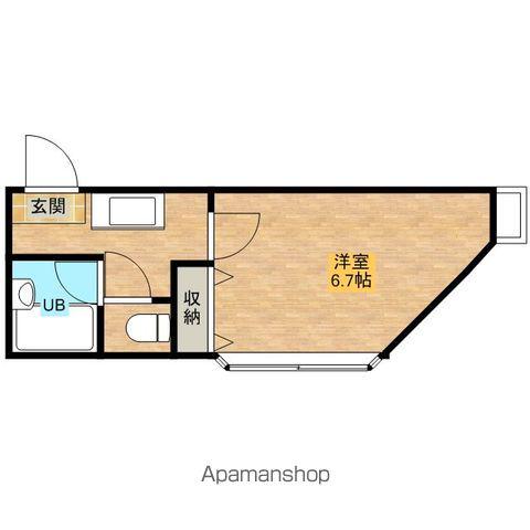 アドラシオン・MT(1K/2階)の間取り写真