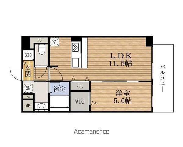 ヴェールソレイユSANADAYAMA(1LDK/3階)の間取り写真