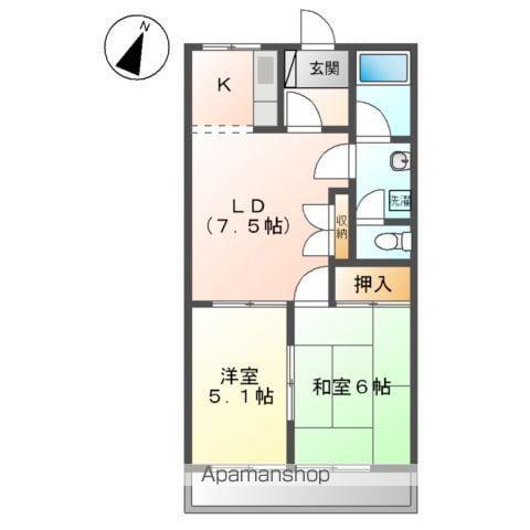 コンフォースM(2LDK/1階)の間取り写真