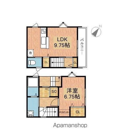 BLEZIO10(1LDK/1階)の間取り写真