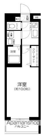 エルミ上落合(1K/1階)の間取り写真