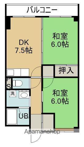 函館バス高盛マンション(2DK/3階)の間取り写真