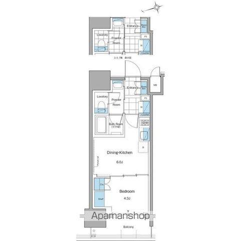 ルフォンプログレ本郷三丁目(1DK/2階)の間取り写真