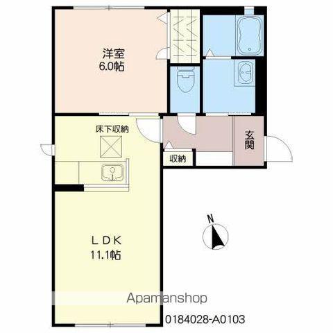 シャーメゾン平原 (1LDK/1階)の間取り写真