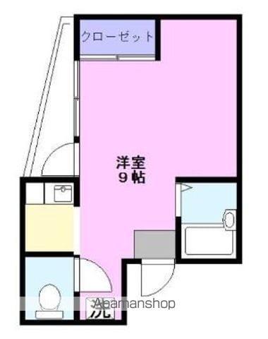 アンジェ大学前(1K/2階)の間取り写真