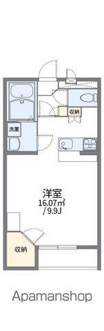 レオパレスコンフォールツクバ(1K/1階)の間取り写真