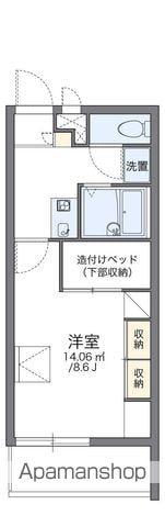 レオパレスSHINBAⅡ(1K/2階)の間取り写真