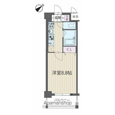 パルティール覚王山(1K/5階)の間取り写真