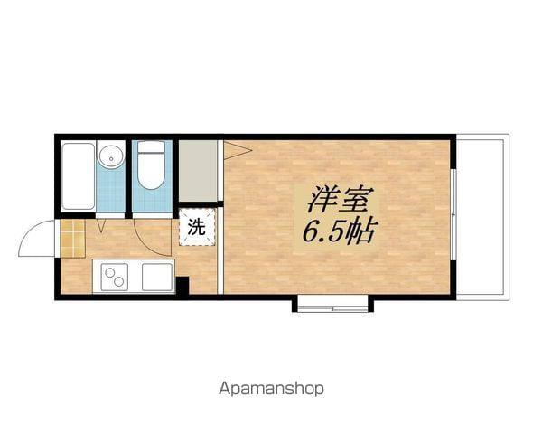 ジュネス石山(1K/3階)の間取り写真