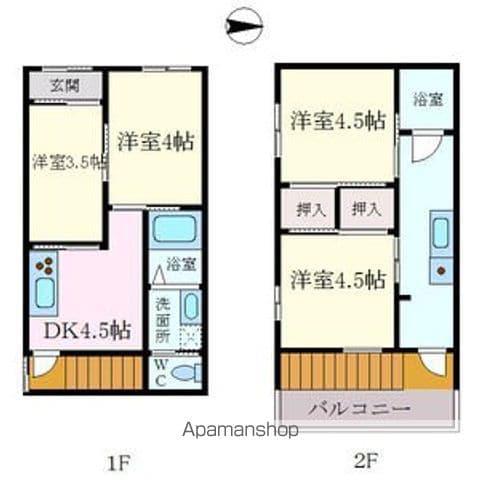 森孝１丁目貸家(4DK)の間取り写真