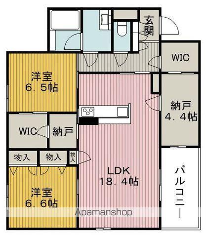 DELIGHT SQUARE QUATRO(2SLDK/2階)の間取り写真