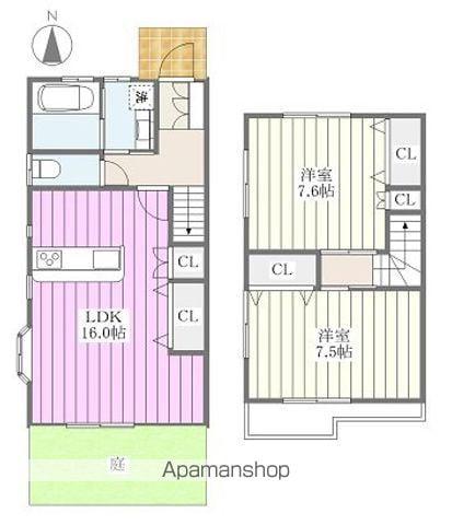 エースコート古川北　Ａ棟(2LDK)の間取り写真