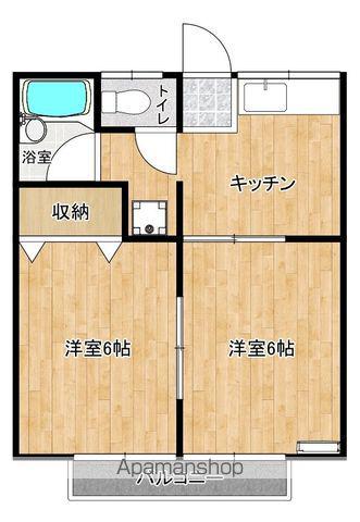 コンフォート(2K/1階)の間取り写真