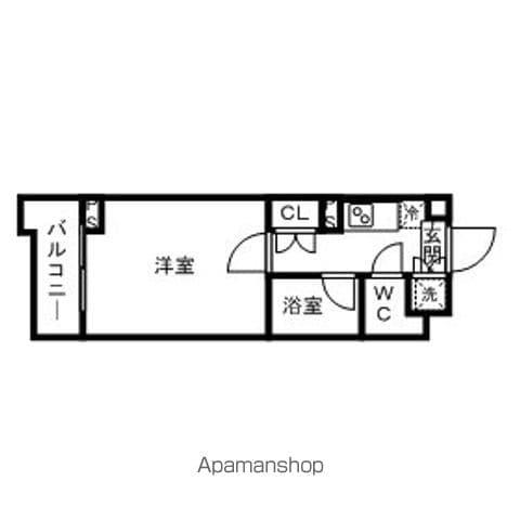 ルーブル中野白鷺(1K/3階)の間取り写真