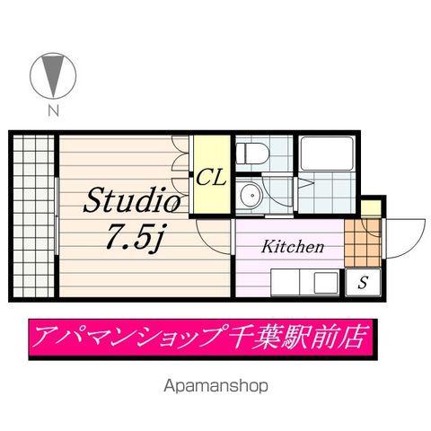 エバーシャインSOGA(1K/2階)の間取り写真