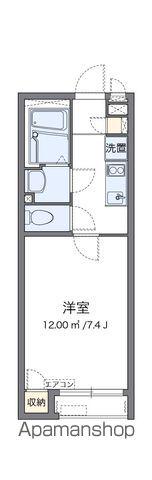 クレイノスヨン(1K/2階)の間取り写真